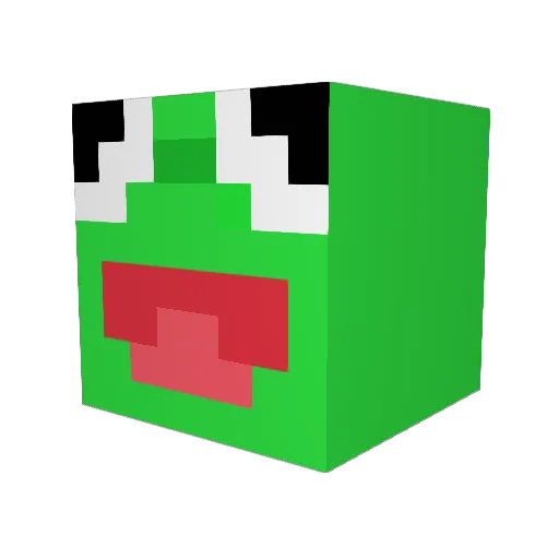 Pulocito Minecraft avatar head, 3D render
