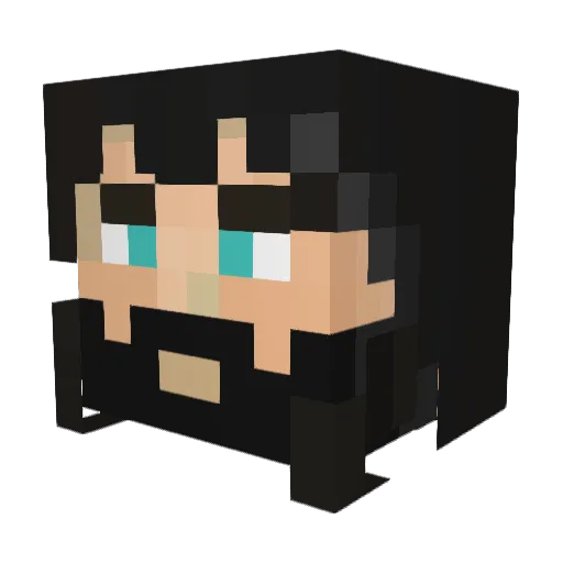 Pulpo139 Minecraft avatar head, 3D render