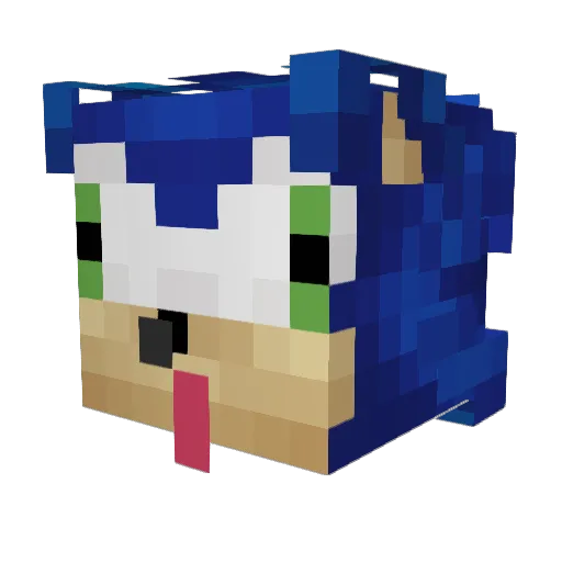 Pulsar195 Minecraft avatar head, 3D render