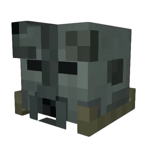 Pulsars Minecraft avatar head, 3D render