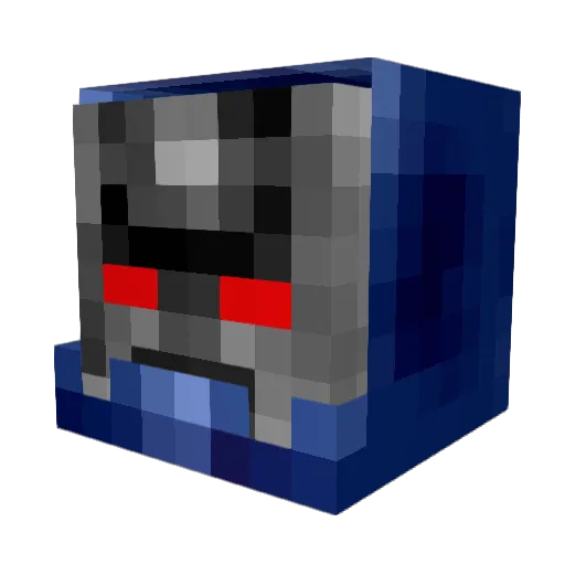 Pulsay Minecraft avatar head, 3D render