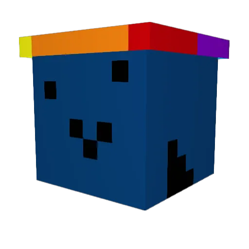 PulsePhase Minecraft avatar head, 3D render