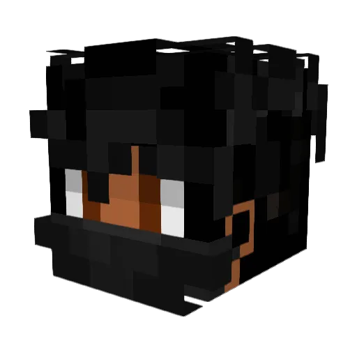 PulseR3d Minecraft avatar head, 3D render