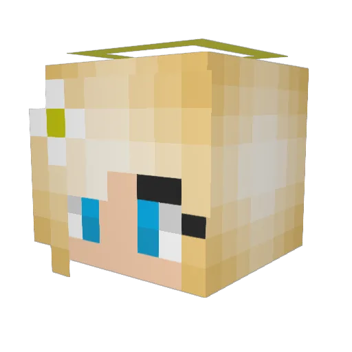 PulseSuspense Minecraft avatar head, 3D render
