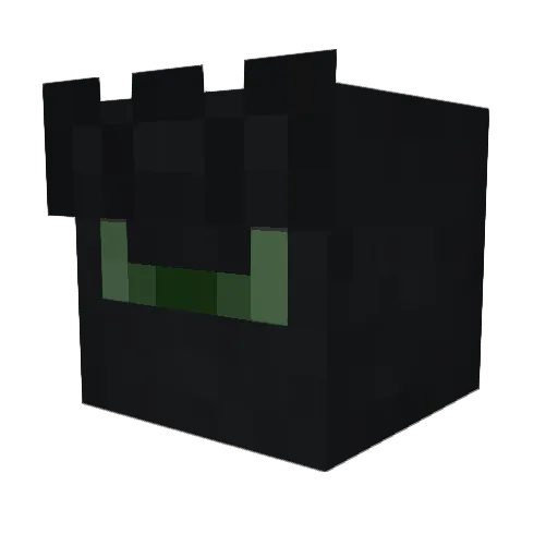 Pulsings Minecraft avatar head, 3D render