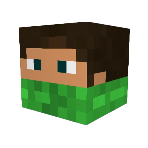 Puma2535 Minecraft avatar head, 3D render