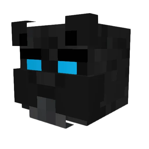 Puma6 Minecraft avatar head, 3D render