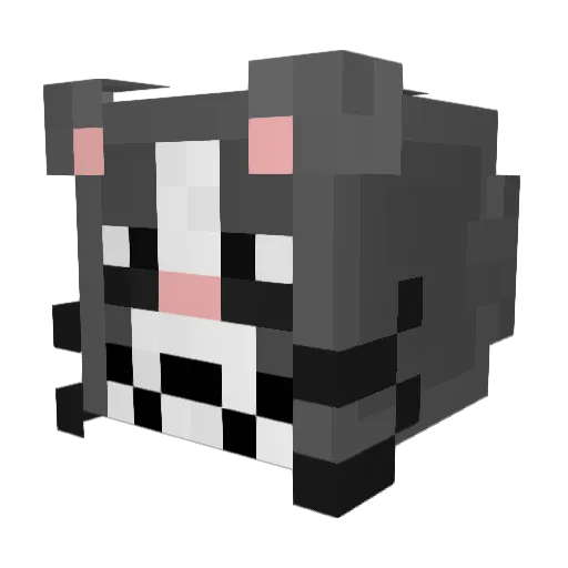 PumaConColor7 Minecraft avatar head, 3D render