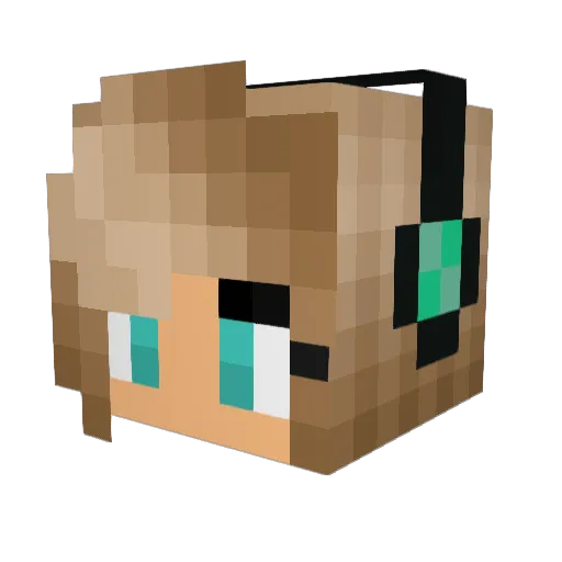 PumaGirl8113 Minecraft avatar head, 3D render