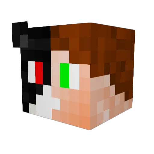 PumaOG Minecraft avatar head, 3D render