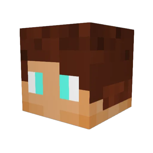 Puma_Party Minecraft avatar head, 3D render