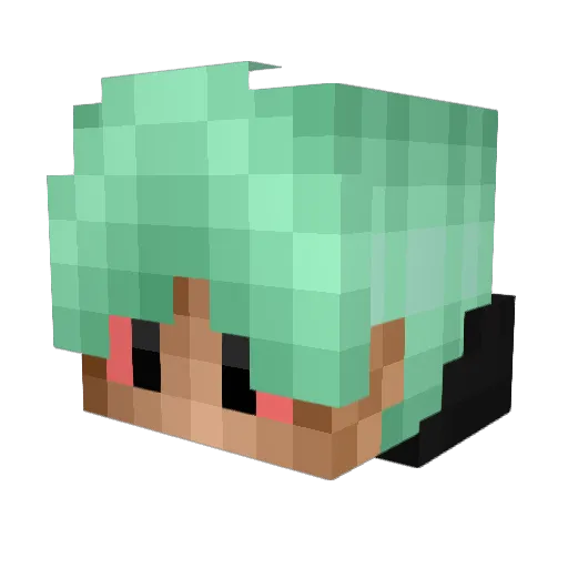 PumardoHCF Minecraft avatar head, 3D render