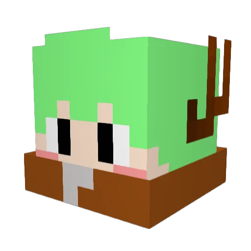 Pumaroyal_ Minecraft avatar head, 3D render