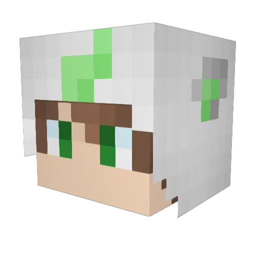PumbaGabbana Minecraft avatar head, 3D render