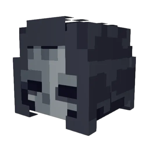 Pumotty Minecraft avatar head, 3D render
