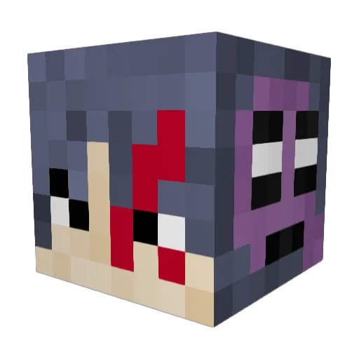 PumpBlock Minecraft avatar head, 3D render
