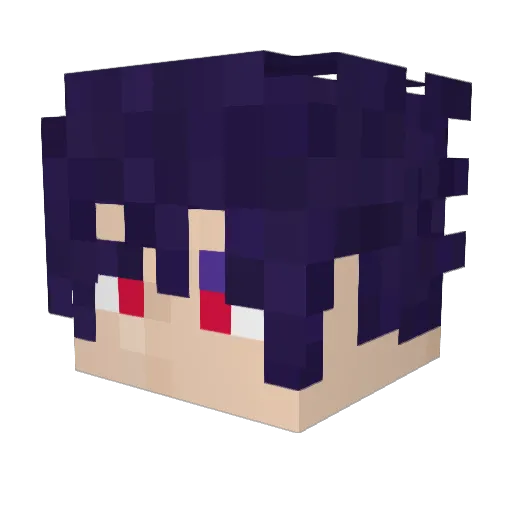Pumpedbysasuke Minecraft avatar head, 3D render