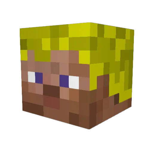 Pumphutt Minecraft avatar head, 3D render