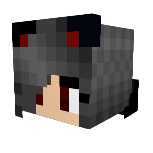 PumpkinC Minecraft avatar head, 3D render