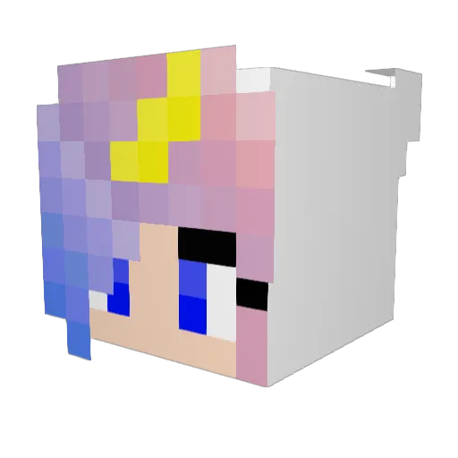 PumpkinGirl18 Minecraft avatar head, 3D render