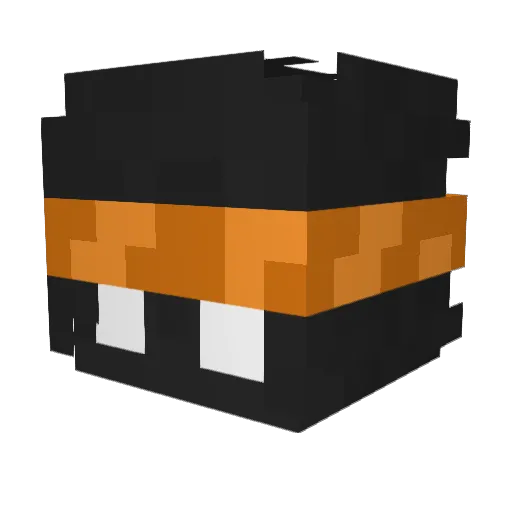 PumpkinIsMad Minecraft avatar head, 3D render