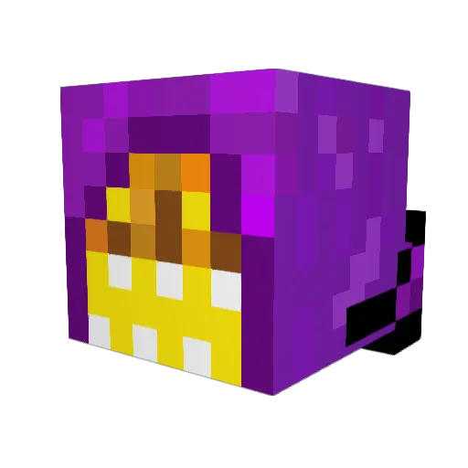 PumpkinKing99 Minecraft avatar head, 3D render