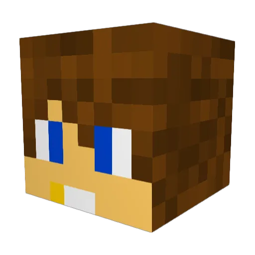 PumpkinKingJack Minecraft avatar head, 3D render