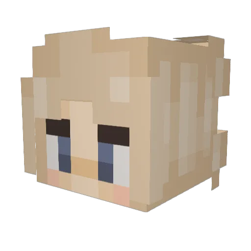 PumpkinPieX Minecraft avatar head, 3D render
