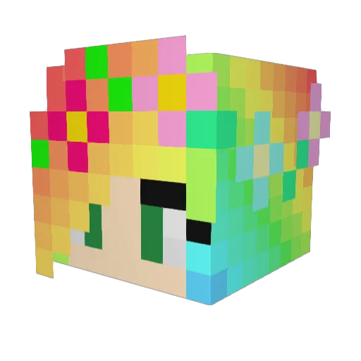 PumpkinPixie Minecraft avatar head, 3D render