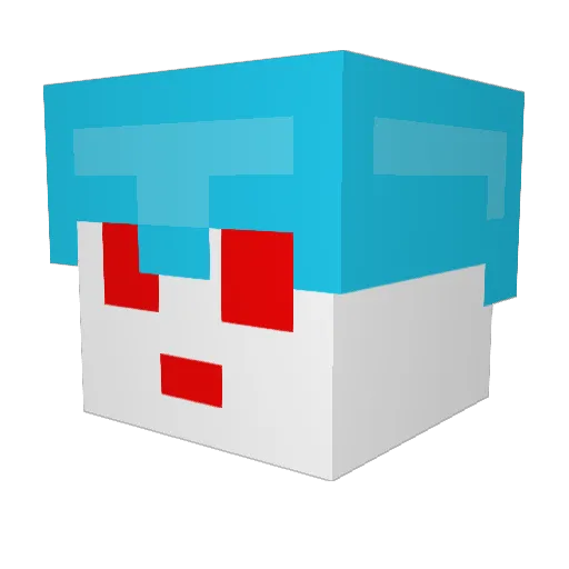PumpkinTom14 Minecraft avatar head, 3D render
