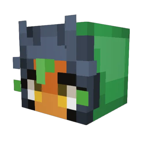 PumpkinVGC Minecraft avatar head, 3D render