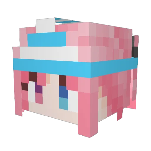 Pumpkin_Wolf Minecraft avatar head, 3D render