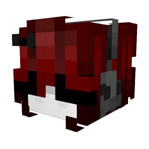 Pumpkinc0w Minecraft avatar head, 3D render