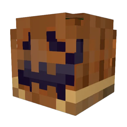 PumpkingLM1425 Minecraft avatar head, 3D render
