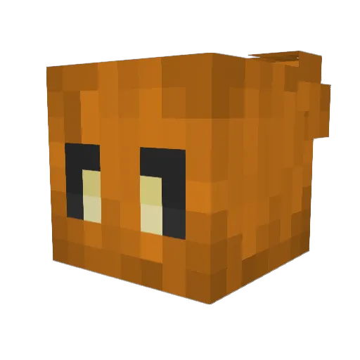 Pumpking_Lord Minecraft avatar head, 3D render