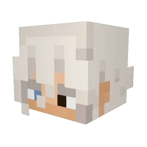 Pumpkinmilk284 Minecraft avatar head, 3D render