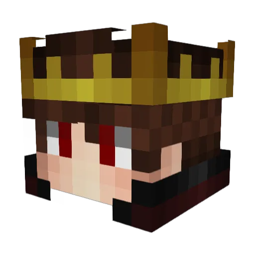 Pumpraz Minecraft avatar head, 3D render