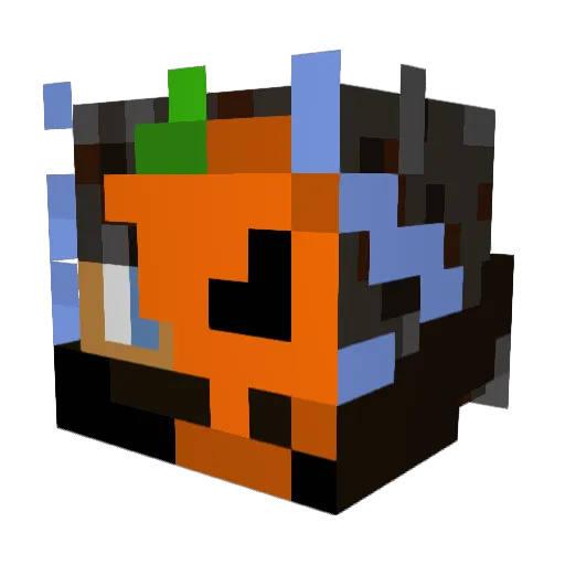 Pumpsskid Minecraft avatar head, 3D render