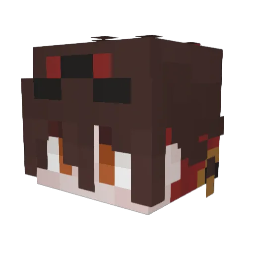 Pumpukk42 Minecraft avatar head, 3D render