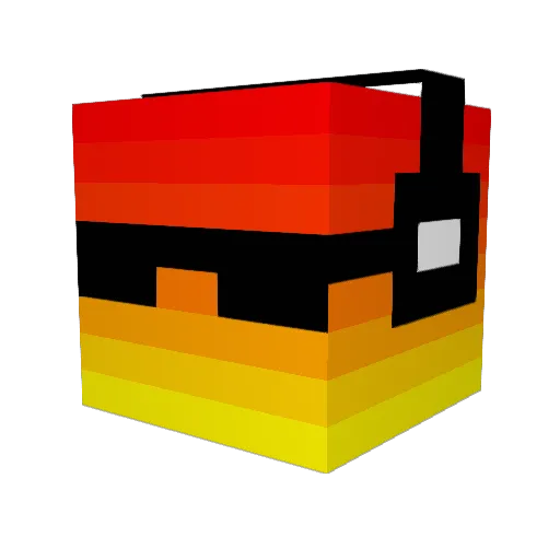 Pumpy93 Minecraft avatar head, 3D render