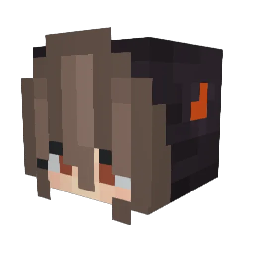 PumzyMC Minecraft avatar head, 3D render