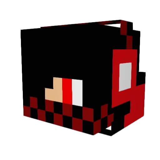 PunCakeMan24 Minecraft avatar head, 3D render