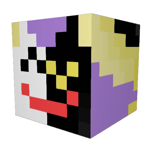 PunMaster2021 Minecraft avatar head, 3D render