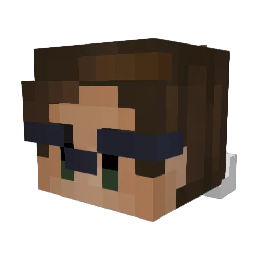 PunStar Minecraft avatar head, 3D render
