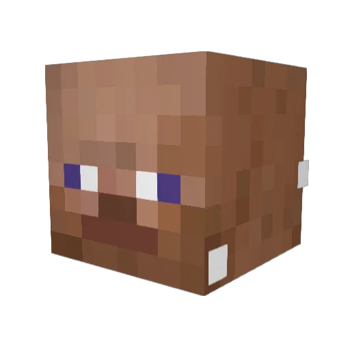 PunaniCrusher Minecraft avatar head, 3D render