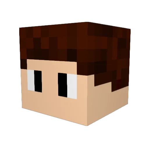 PunboshYT Minecraft avatar head, 3D render