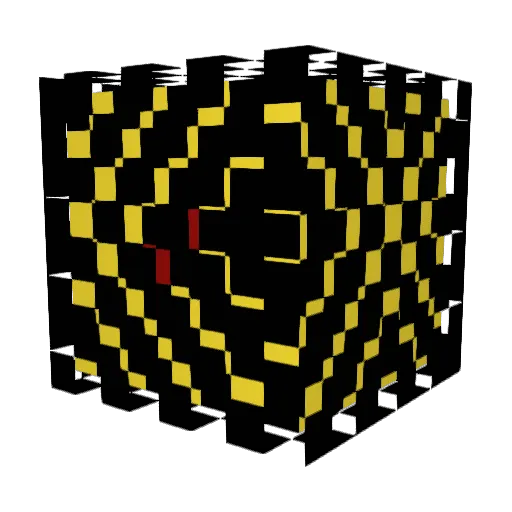 Puncake_Samurai Minecraft avatar head, 3D render