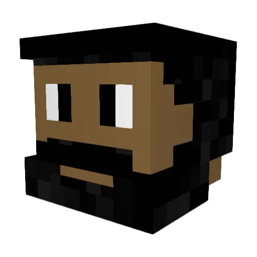 PunchBabies123 Minecraft avatar head, 3D render