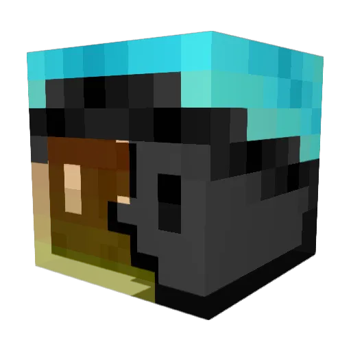 Punchx Minecraft avatar head, 3D render