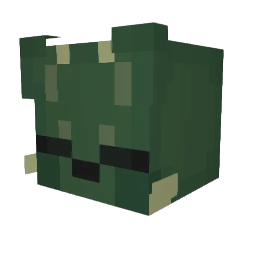 Punchy_2 Minecraft avatar head, 3D render